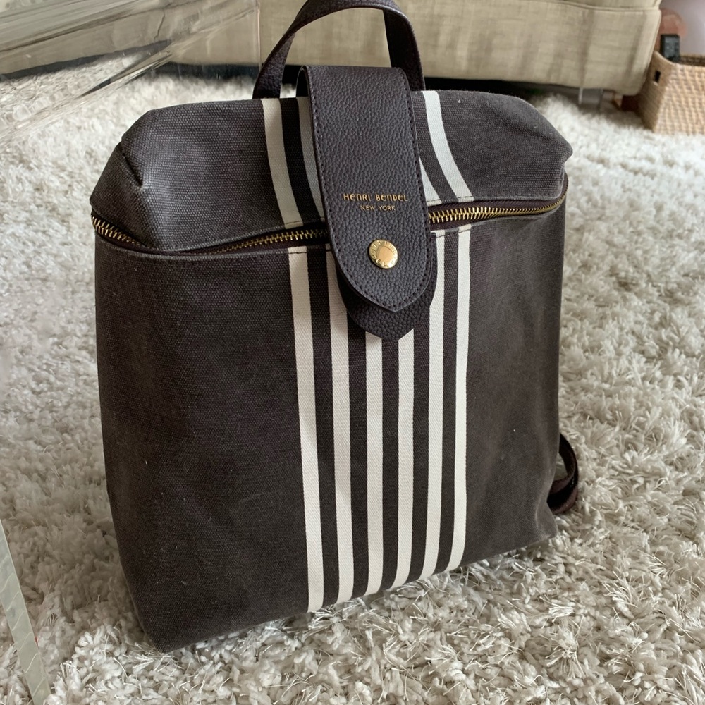 Henri Bendel Signature Stripe Backpack